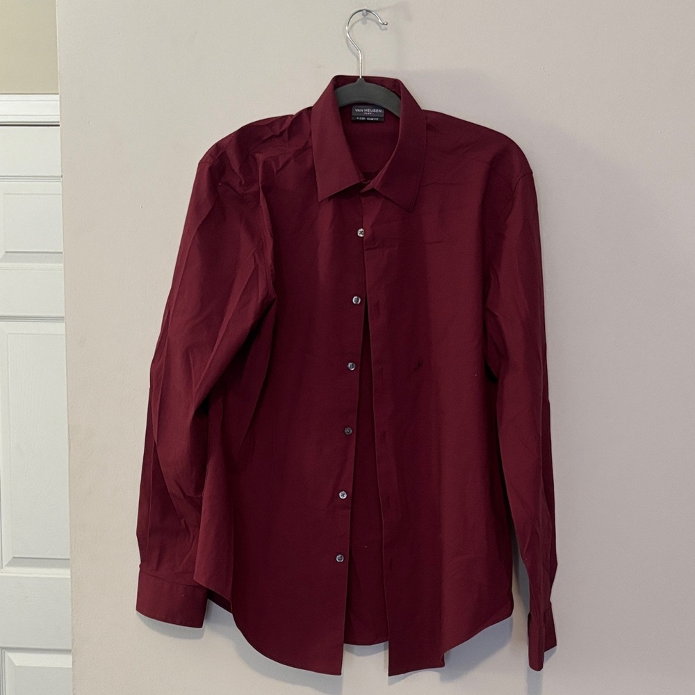 Van Heusen Deep Red Dress Shirt